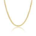 5mm Solid Machine - Made Cuban Link Chain – Gold - Machine - made Cuban Link Necklace - Laurita Jewelry