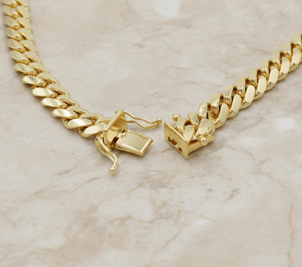 6mm Solid Machine - Made Cuban Link Chain – Gold - Machine - made Cuban Link Necklace - Laurita Jewelry