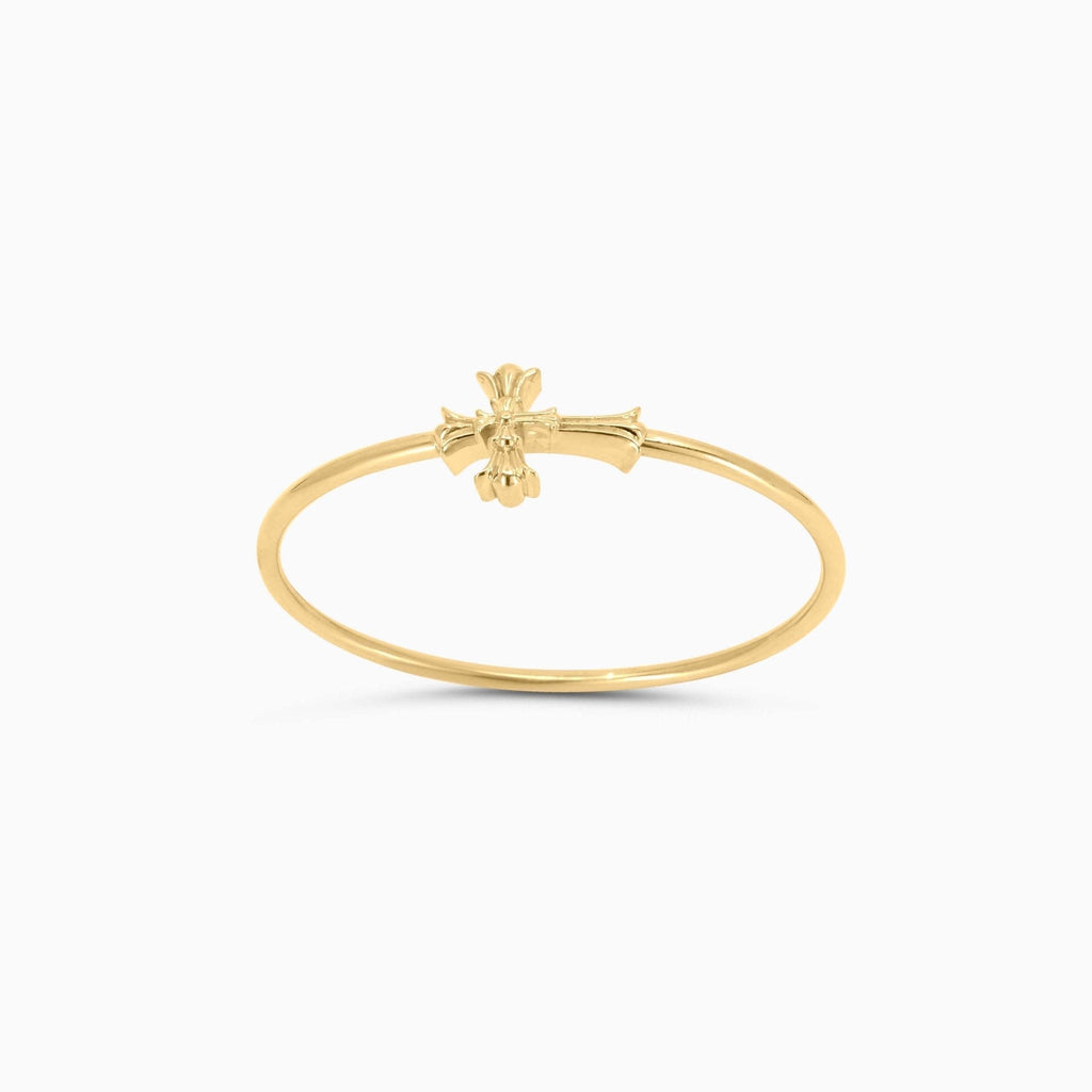 10K Gold Cross Bangle Bracelet - Men's Bracelet - Laurita Jewelry