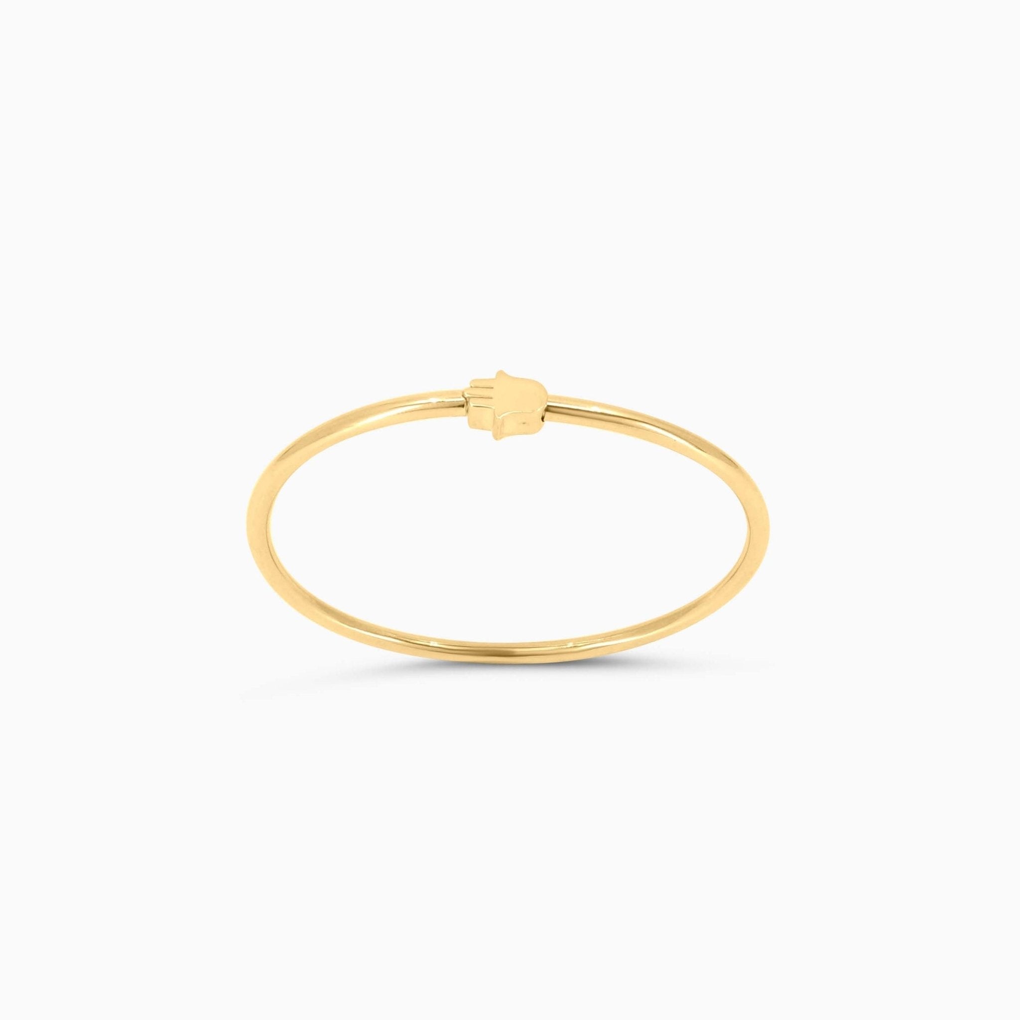 10K Gold Hamsa Bangle Bracelet - Men's Bracelet - Laurita Jewelry