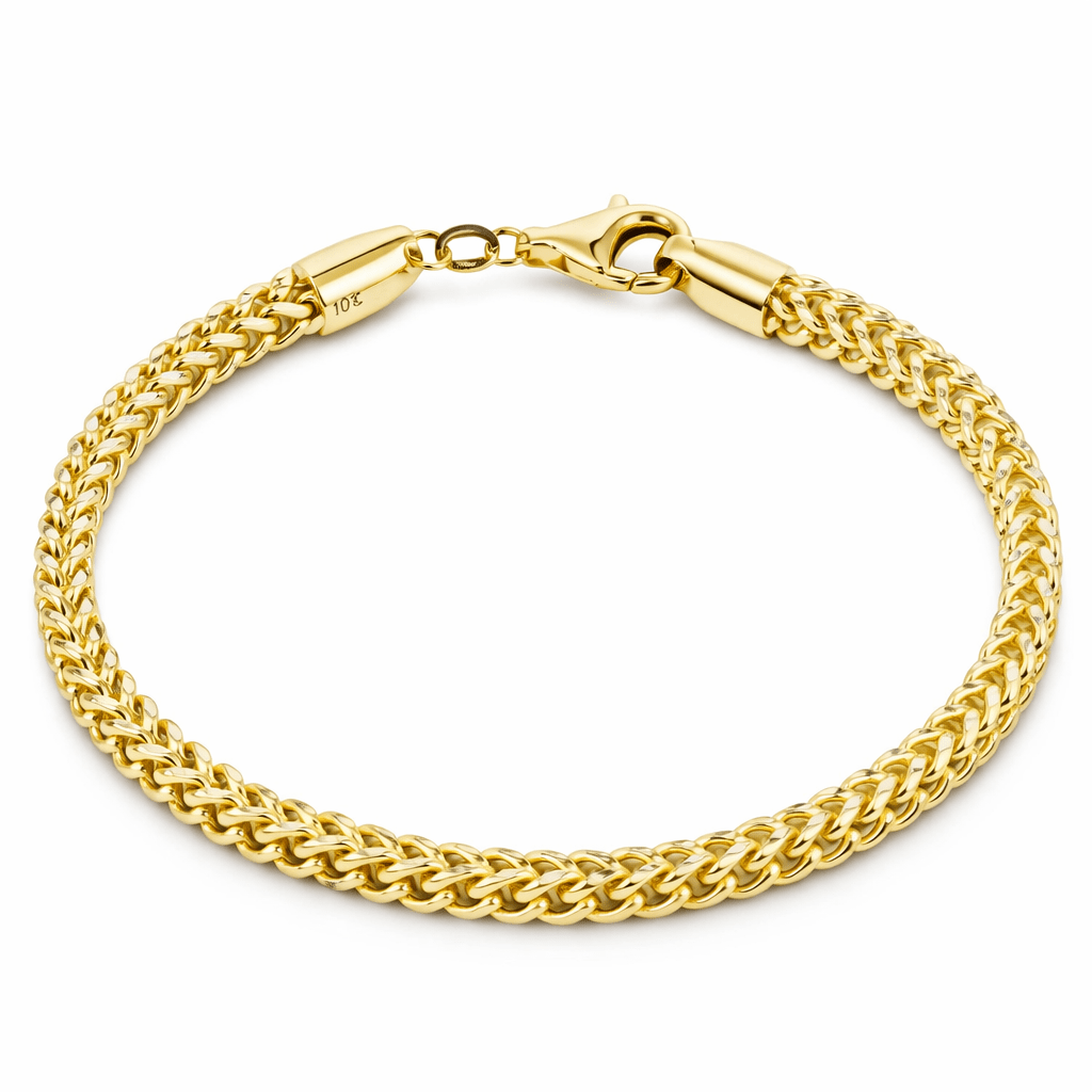 10K Yellow Gold Franco Bracelet - Men's Bracelet - Laurita Jewelry