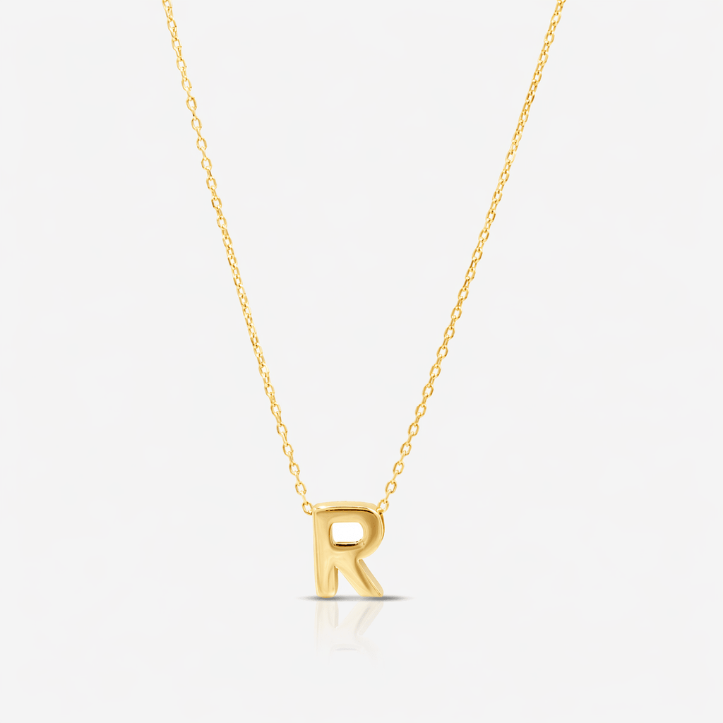 14K Yellow Gold Initial Pendant Necklace - Necklace - Laurita Jewelry