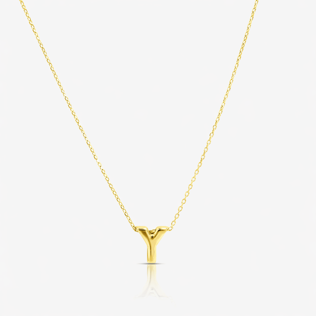 14K Yellow Gold Initial Pendant Necklace - Necklace - Laurita Jewelry