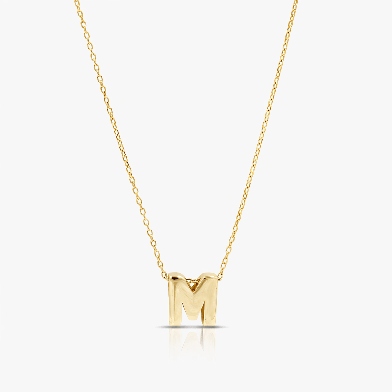 14K Yellow Gold Initial Pendant Necklace - Necklace - Laurita Jewelry