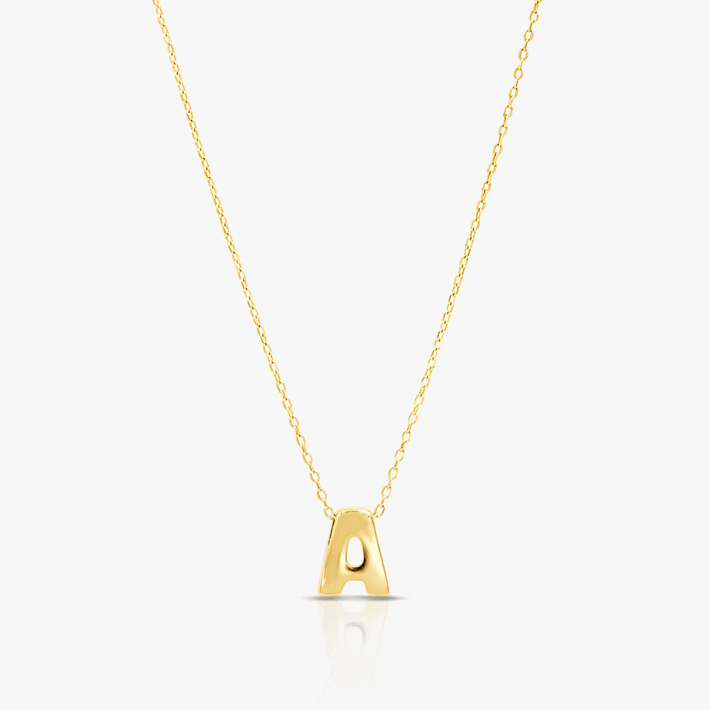 14K Yellow Gold Initial Pendant Necklace - Necklace - Laurita Jewelry