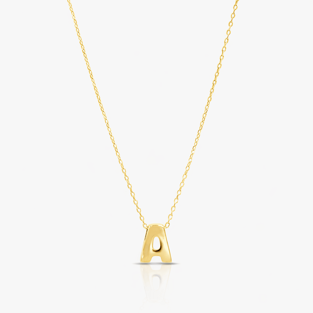 14K Yellow Gold Initial Pendant Necklace - Necklace - Laurita Jewelry