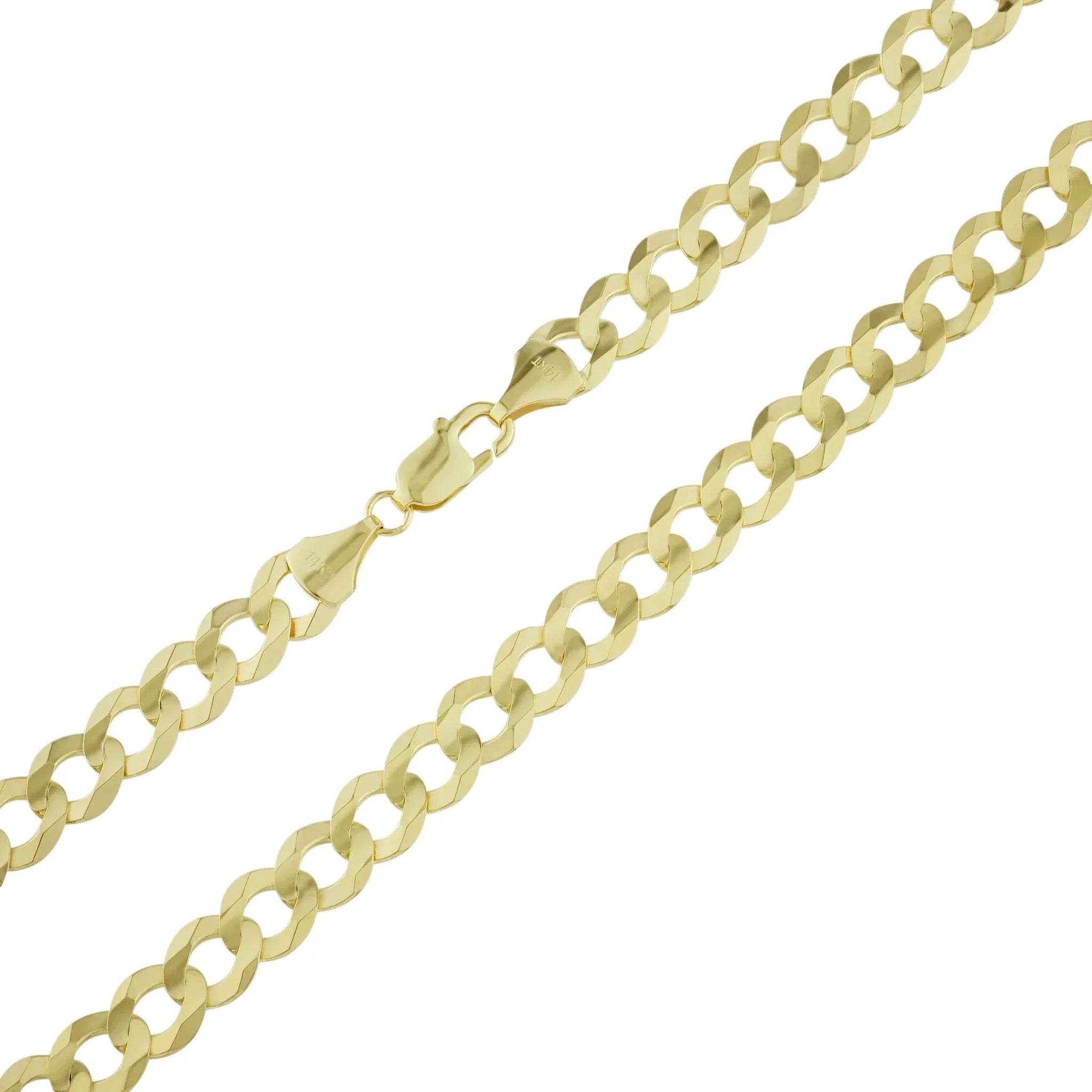 Curb Link Solid Chain in 10K Gold - Necklace - Laurita Jewelry