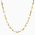 Flat Mariner Link Chain Necklace 10K - Necklace - Laurita Jewelry