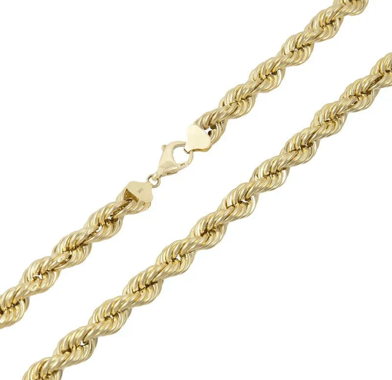Rope Chain Hallow in 10K Gold - Necklace - Laurita Jewelry