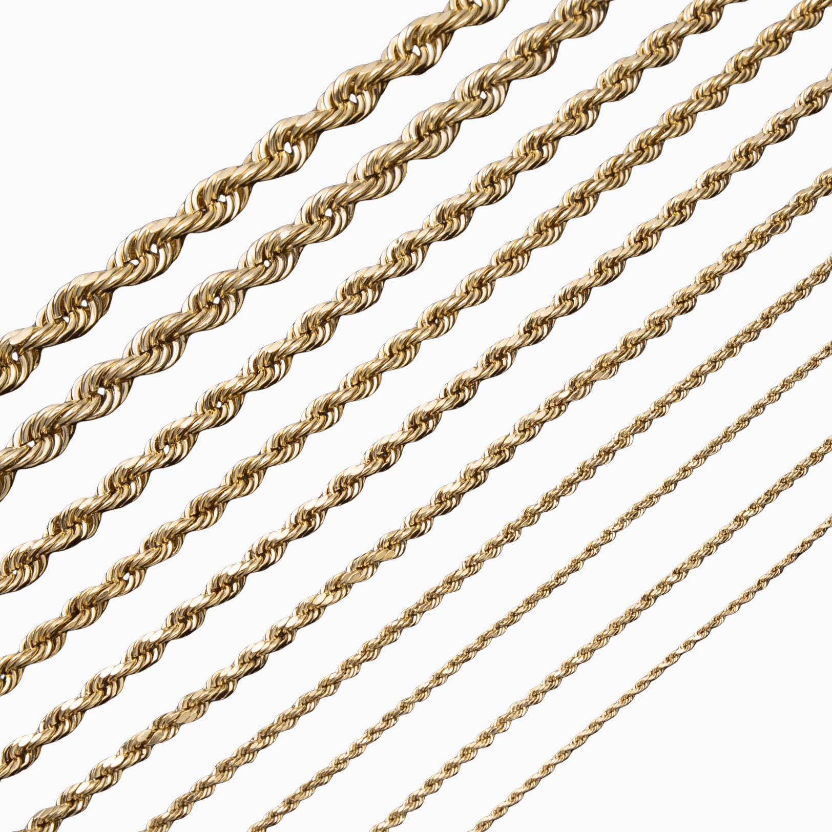 Rope Chain Hallow in 10K Gold - Necklace - Laurita Jewelry
