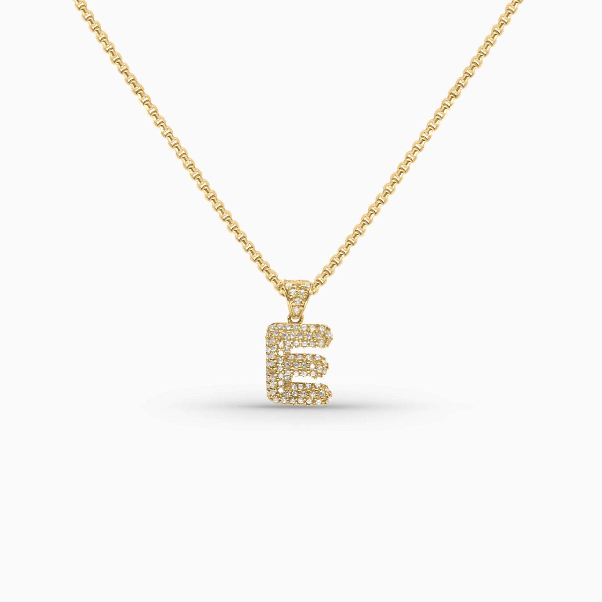 Gold Letter Pendants – Iced Initial Charms (A - Z) in 10k - Pendants - Laurita Jewelry