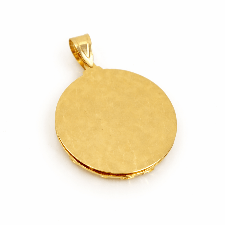 St. Jude 3D Gold Pendant in 10K-Pendants-Laurita Jewelry
