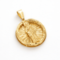 St. Jude 3D Gold Pendant in 10K-Pendants-Laurita Jewelry