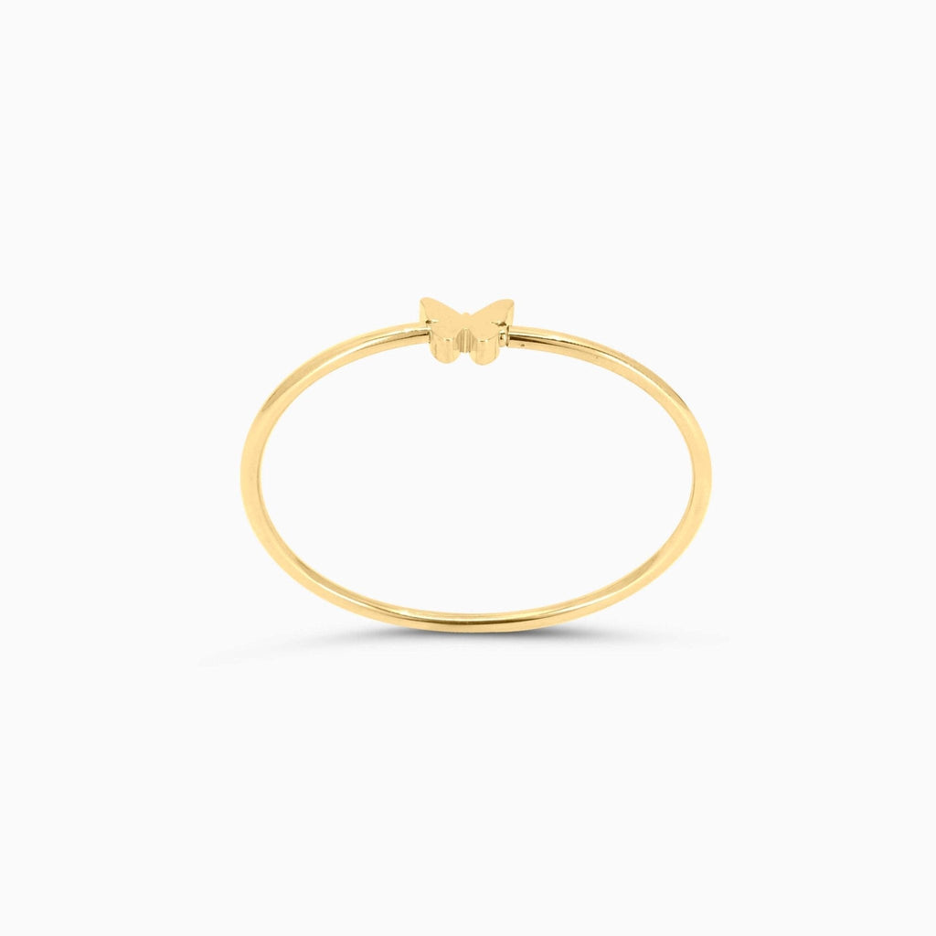 10K Gold Butterfly Bangle Bracelet-Women's Bracelet-Laurita Jewelry